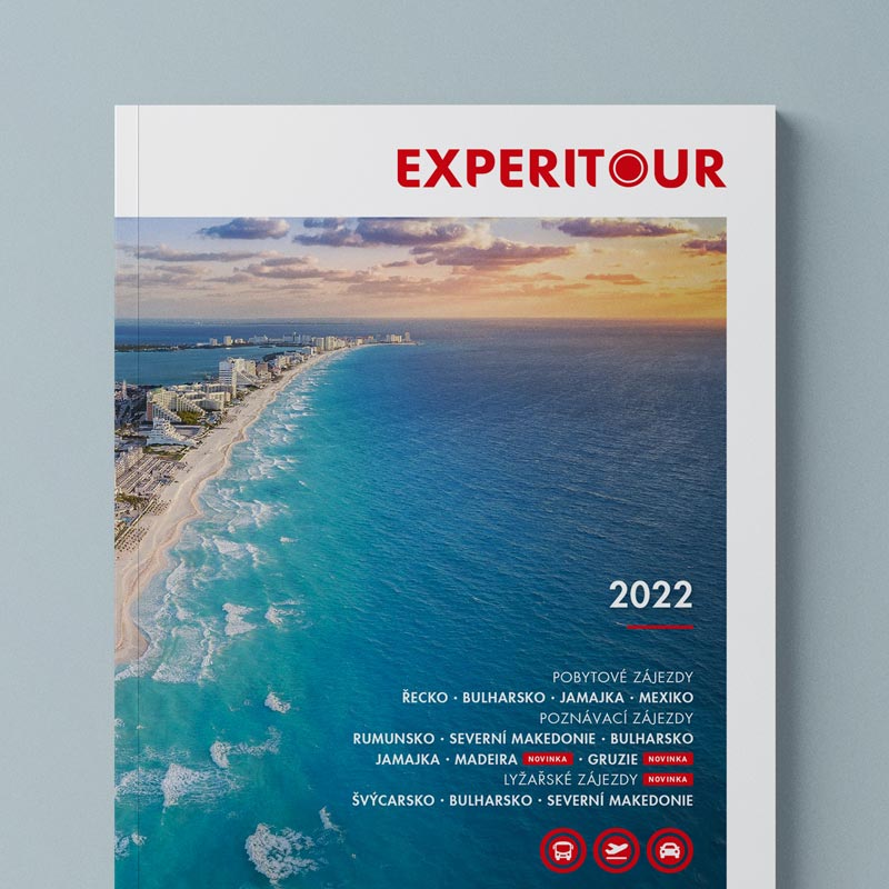 detail na obálku katalogu Experitour 2022